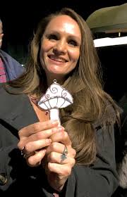 4" Tall Fairy Mushroom PDF B&W Digital Download