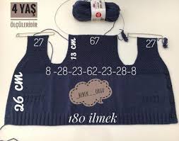 Cift Pirinc Orgu Modeli Tek Parca Bebek Yelegi Yapilisi Baby Knitting Patterns Bebek Yelek Orgu