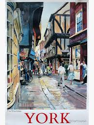 Railway Poster York Poster By Stickart Marek In 2021 Railway Posters National Railway Museum Vintage Travel Posters