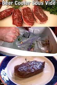 Beer Cooler Sous Vide Video Beer Cooler Sous Vide Sous Vide Steak