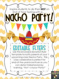 Enter party flyers in the search bar. Forkin4th Motivate Students To Do Their Best With A Nacho Party