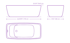Bathtub and shower combos feature a standard bathtub with shower walls attached. Toto Flotation Freestanding Square Tub Dimensions Drawings Dimensions Com
