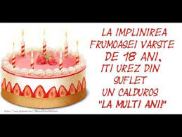 Am creat o serie de urari atat formale potrivite. La Multi Ani Cu Ocazia Majoratului Felicitare Muzicala De La Multi Ani Cu Varsta De 18 Ani Youtube