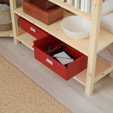 Ivar Corner Shelf Unit W Cabinet Drawers Pine Red Ikea Corner Shelf Unit Shelf Unit Ikea Ivar Shelves