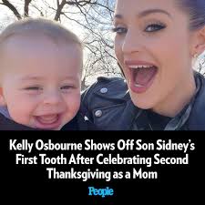Kelly Osbourne is celebrating a special milestone with her son! The  39-year-old shared a sweet photo of 12-month-old Sidney sprouting his first  tooth