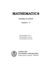 This revision book aims to give students a comprehensive coverage of the type of questions they may encounter in their matriculation. 10th Mathematics Matriculation Level Sequence Real Number