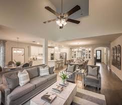 Highland Homes Plan 556 Model Home In San Antonio Texas The Ranches At Creekside Community Highland Homes Living Room Dining Room Combo Family Room