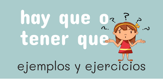 Tener Que O Hay Que Ejercicios Online Para Aprender Espanol Aprender Espanol Verbo Tener Verbos Irregulares