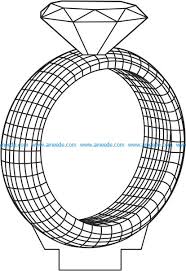 3d vectors in cnc dxf, cdr, eia, tap, gcode,laser cutting, wood cutting and engraving vector files for free download. 3d Diamond Ring Led Light File Cdr And Dxf Free Vector Download For Printers Or Laser Engraving Machines Download Vector