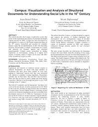 Supmoc busca reversa onomasiológica por compus visualize compus. Pdf Compus Visualization And Analysis Of Structured Documents For Understanding Social Life In The 16th Century