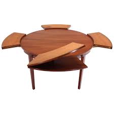 Ashley homestore black friday in july! Rare Danish Modern Teak Round Expandable Top Dining Table At 1stdibs