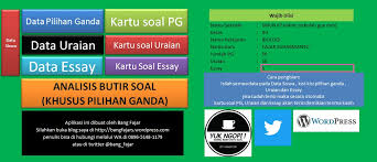 Mendukung penulisan soal yang efektif dan berkualitas. Download Aplikasi Analisis Butir Soal Untuk Sma Dengan 5 Option Blognya Bang Fajar