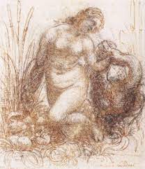 Leonardo da vinci began making studies in 1504 for a painting, apparently never executed, of leda seated on the ground with her children. Datei Leonardo Da Vinci Study For A Kneeling Leda Wga12756 Jpg Wikipedia