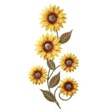 Metal Sunflower Wall Decor Country Harvest Autumn Sunflower Branch Wall Hanging Sunflower Wall Decor Sunflower Wall Art Country Wall Decor