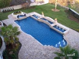 Formal Geometric Pool 038 By Southernwind Pools Pool Houses Pool Renovation Backyard Pool Designs