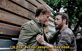 Losing eric had shattered aaron. The Walking Dead Gifs