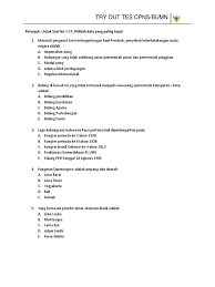 Try Out Tes Cpns Atau Bumn Pdf