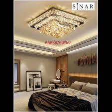 Sesuaikan desain lampunya dengan konsep desain interior hunian. Lampu Hias Plafon Kristal Remote 66539 60 X 60 Shopee Indonesia