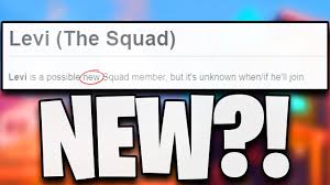 Here Is The Squads New Member Levi Youtube I'm sure you all have heard about the news/rumors that surround. here is the squads new member levi