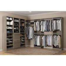 Because the closet is empty, it could be good thought to patch any holes with compressed fiber composite and paint the. Home Decorators Collection Wood Wood Closet Systems Closet Systems The Home Depot