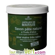 Marius Fabre Savon Pate Naturel Grattant Olive Pour Mains Tres Sales