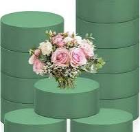 Amazon.com: 24 PCS Round Floral Foam Blocks,Green Wet Foam ...
