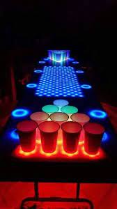 interactive beer pong table feestjes projecten led