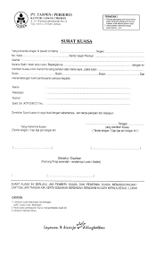 Contoh Surat Kuasa Pengambilan Uang Duka Contoh Surat Terbaru