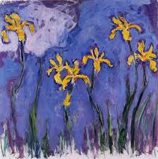 Painting flowers flower design painting canvas landscape painting prints modern nature wild lavender flowers artwork framed ready to hang for home office oil painting. Yellow Irises With Pink Cloud 1914 1917 Claude Monet Wikiart Org