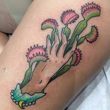 Joey is a fan of the carnivorous plant; Kara Munro Lucky S Tattoo Piercing