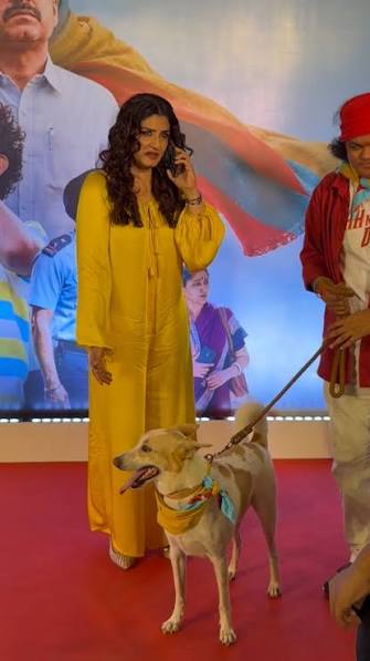 Beautiful #raveenatandon Spotted At Ohh My Dog Screening 😊❤️, #raveena  #raveenatandonfans