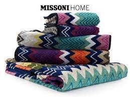Set Asciugamani 5 Pezzi Missoni Art Taylor 100 Confezionate In Busta Logata Asciugamani Biancheria Seta