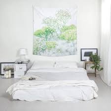 Floral Wall Tapestry Home Gifts Wall Art Polyester Fabric Etsy Large Wall Prints Wall Tapestry Floral Wall