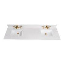This next step will guide you through the plumbing details. 72 Inches Double Vanity Tops You Ll Love In 2021 Wayfair