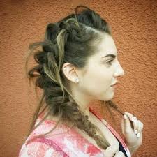 Simply gather hair into pigtails and loop into messy twists. Ways To Style Crimped Hair