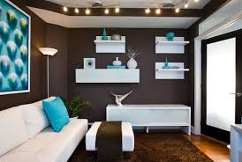 15 Interesting Combination Of Brown And Blue Living Rooms Home Design Lover