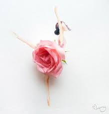 The contours of the petals do not have to be copied exactly from my drawing, they may have a different shape. Elegant Drawing Of Girls Wearing Dresses Made Of Real Flower Petals