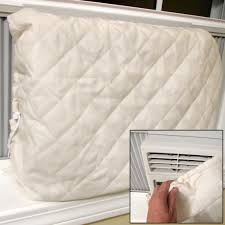 Help your window air conditioner cool more efficiently in the summer and help prevent heat loss in the winter. Evelots Window Air Conditioner Cover Indoor Quilted Heat Stays In Cold Air Out Walmart Com Walmart Com