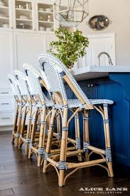 White Kitchen With Navy Blue Island Reno Ideas Home Bunch An Interior Design Luxury Ho Stools For Kitchen Island Luxury Home Decor Luxury Interior Design