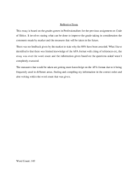 To begin, i learned about using american psychological association in my writing and how to format my essays as my professor requested. Doc Reflective Essay Profe 1 Utech Dh2019 Academia Edu