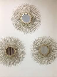 Concepts Set Of 3 Decorative Mirrors For Home Mirror Wall Art Mirror Decor Decorative Leaves