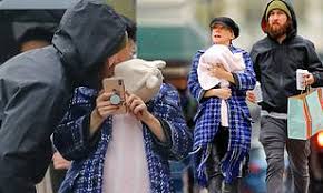 Kate hudson and boyfriend danny fujikawa are soaking up the love of their family. Kate Hudson S Partner Danny Fujikawa Plants Sweet Kiss On Their Daughter Rani Rose S Head Daily Mail Online