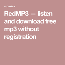 Redmp3 Listen And Download Free Mp3 Without Registration Free Music Download App Music Download Apps Music Download