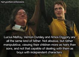 Lucius Malfoy Vernon Dursley And Amos Diggory Are All The Same Harry Potter Ron Harry Potter Obsession Harry Potter