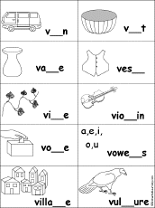 This is because of the existence of major colors, such as vermilion and. Fill In Missing Letters In Words That Start With V Enchantedlearning Com
