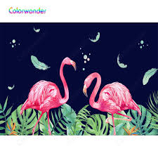 Jika ya, kamu datang ke tempat yang tepat. Pernikahan Floral Pesta Latar Belakang Biru Gelap Latar Belakang Berwarna Merah Muda Flamingo Tema Hijau Daun Tropis Pocar Titik Dengan Bulu Background Aliexpress