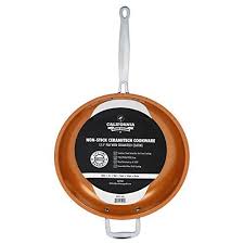 California Home Goods 12 5 Non Stick Frying Pan With Ceramitech Coating Copper Colored Hobbies California Homes Cookware Sale Home Goods