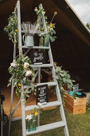 20 Creative Shabby Chic Ladder Wedding Decoration Ideas Elegantweddinginvites Com Blog Ladder Decor Wedding Tipi Wedding Decor Ladder Wedding