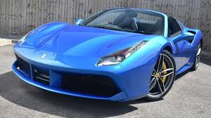 We are based in surrey, just outside london. Blu Corsa Ferrari 488 3 9 T V8 Spider Walkaround Revs Youtube