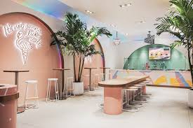How to find the best ice cream background photos? Ice Scream Shop Asthetique Archdaily